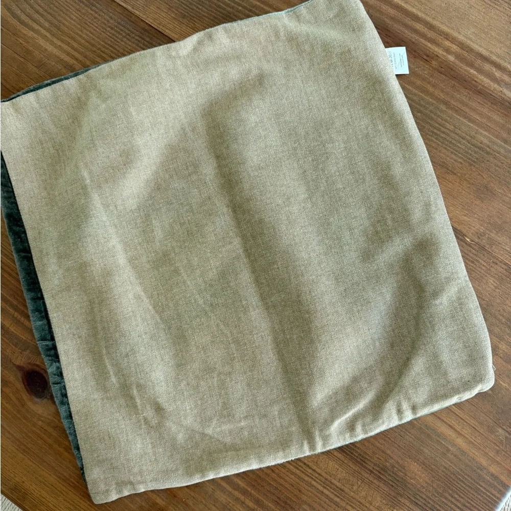 West Elm Green and Gray Ombre Throw Pillow Cover